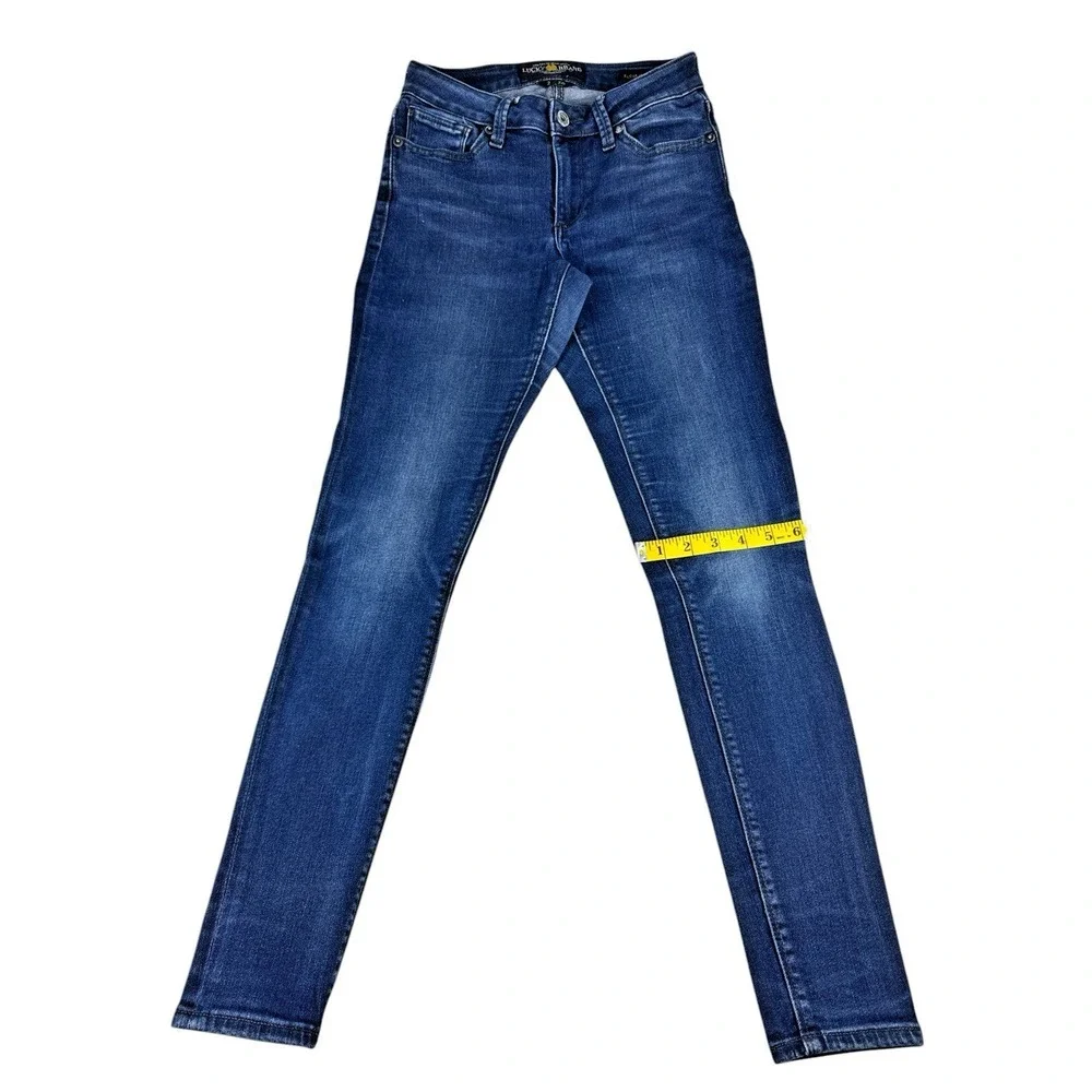 Lucy Brand Sasha Super Skinny Jeans - Dark Wash, Mid-Rise Stretch Denim, 2/26 - Picture 10 of 16